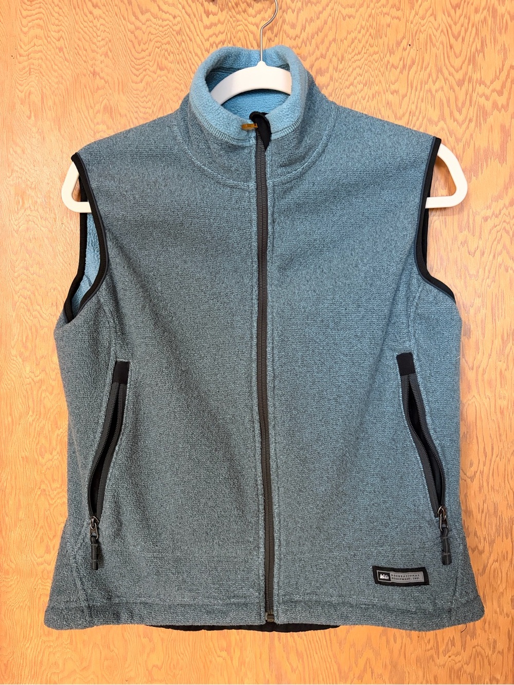 REI Women’s Sleeveless Fleece Vest - Heather Blue